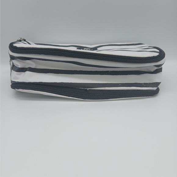 Scout Striped Scout 3-Way Bag Travel Makeup Pouch and Toiletry Bag Black White - Picture 3 of 7